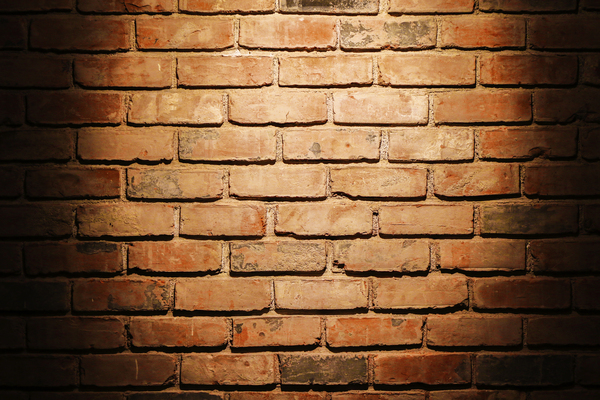 Spotlight on Brick Wall