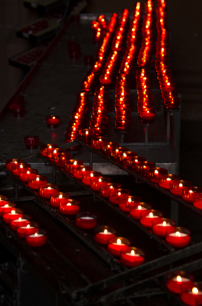 church interior-candles