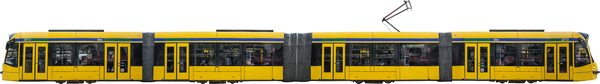 Yellow Alstom Tram Budapest