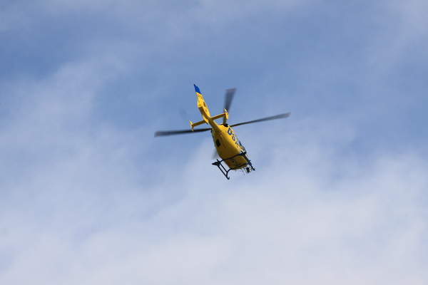 Yellow rescue helicopter 1