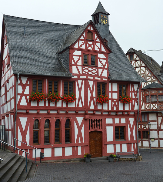 old half-timbered house