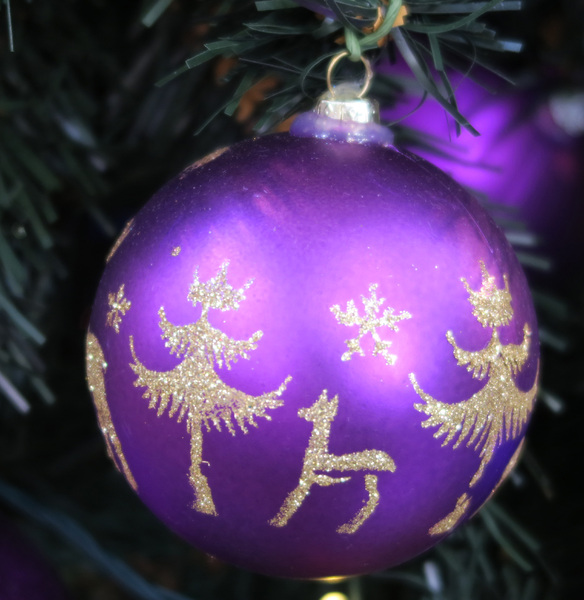 Purple Christmas decoration