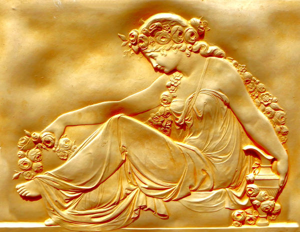 goddess of roses - gold sheet