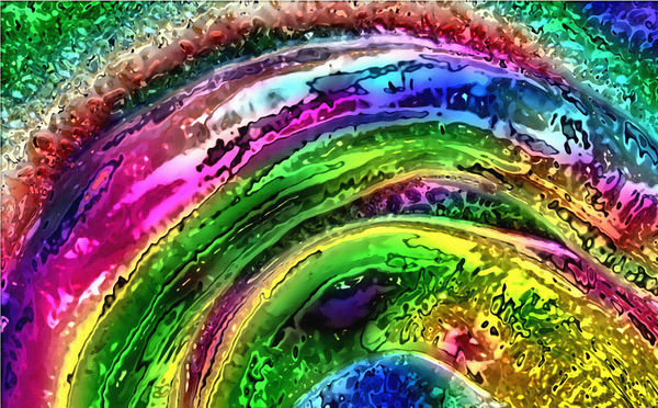 abstract liquid rainbow paint1