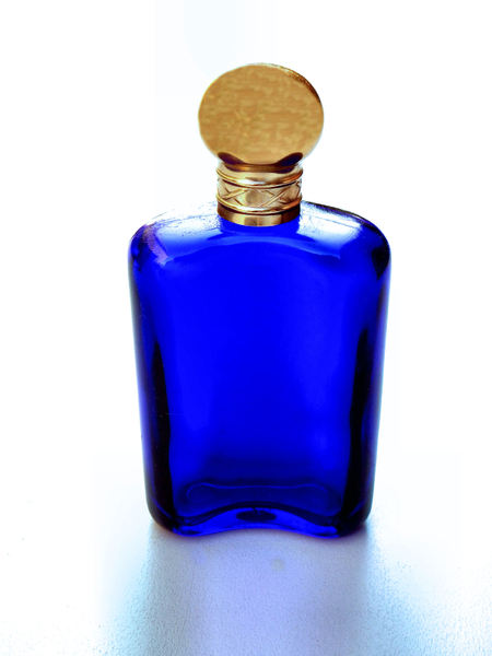 blue bottle1: empty blue men's cologne bottle