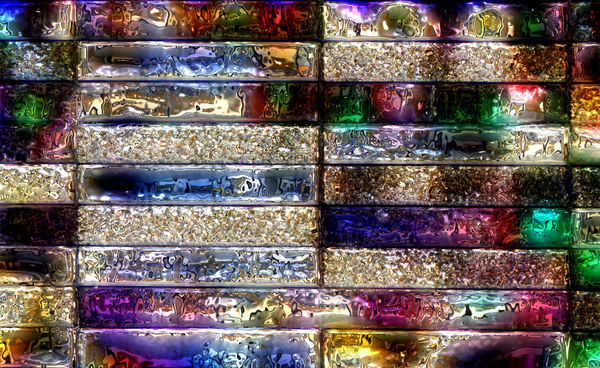 colored textured glass panels1