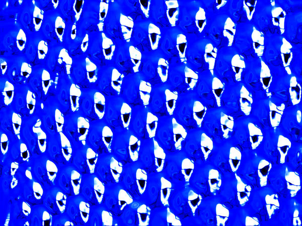 light cones on blue