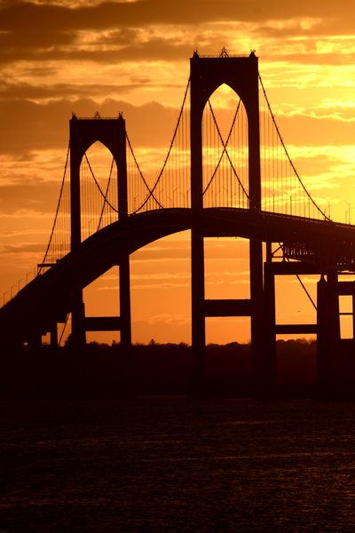 Newport Bridge Sunset