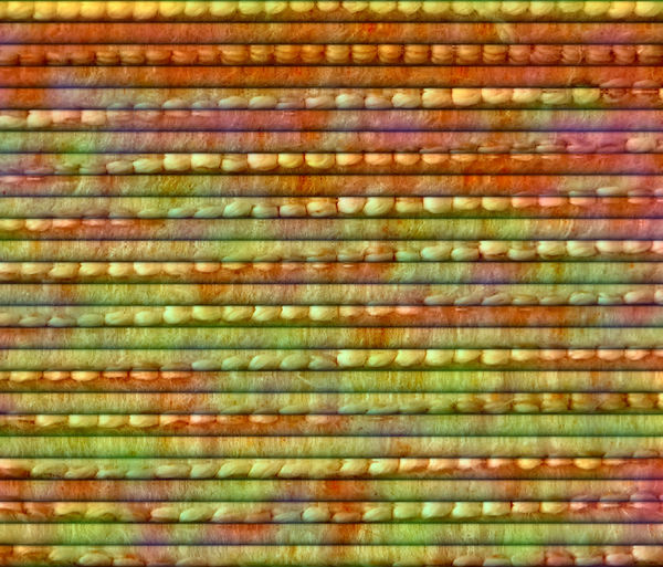 orange & green tubular mat
