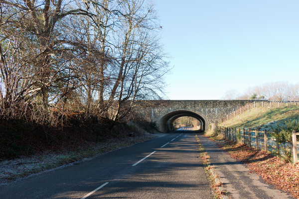 Road bridges in winter