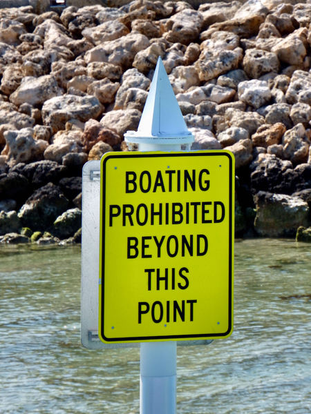 no boats beyond