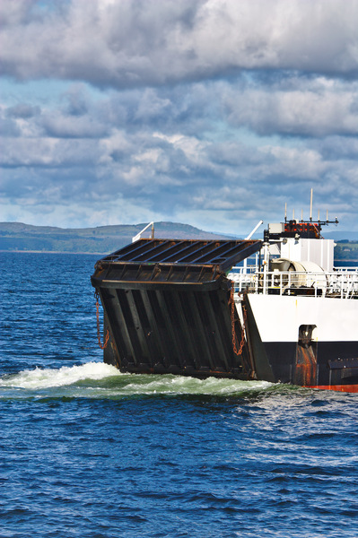 Vehicle ferry ramp