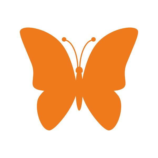 Orange Butterfly Icon