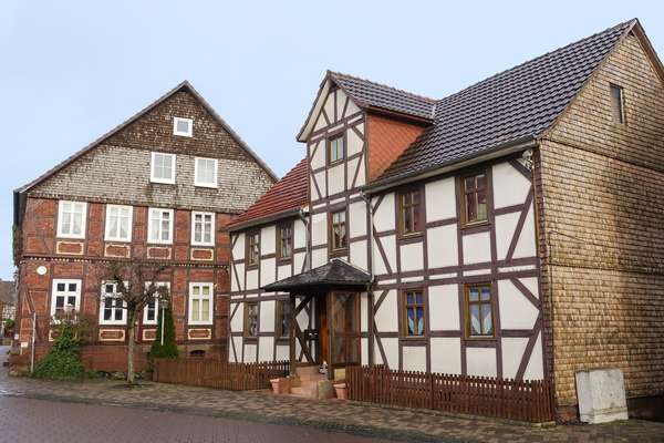 old half-timbered houses