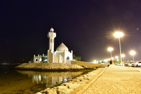 mosque on the beachfront
