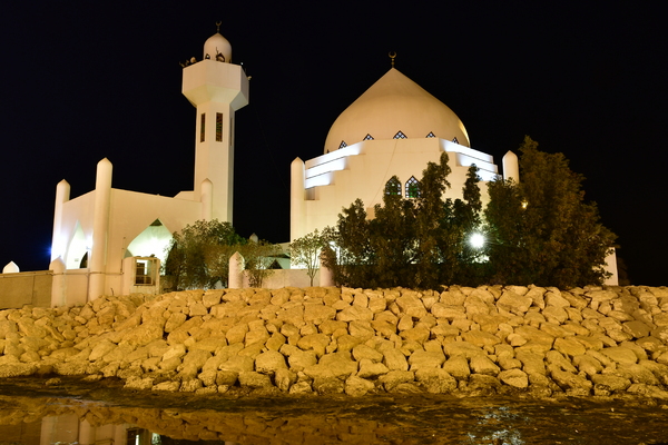 mosque on the beachfront