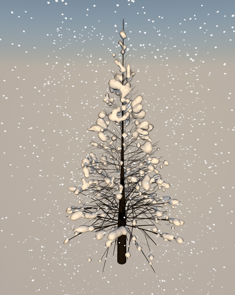 tree and snow