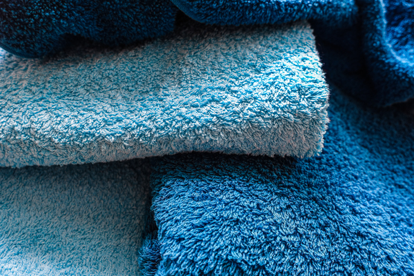 fresh towels closeup