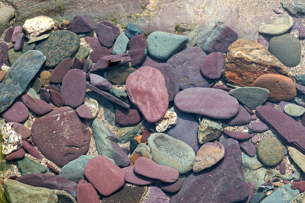 Underwater pebbles