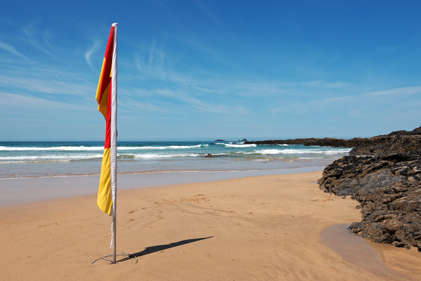 Beach safety flag