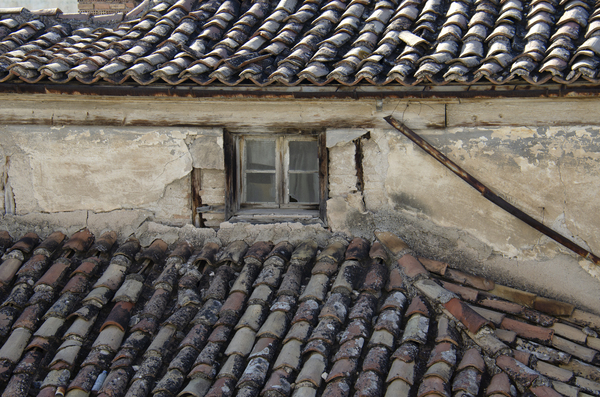 old building roof