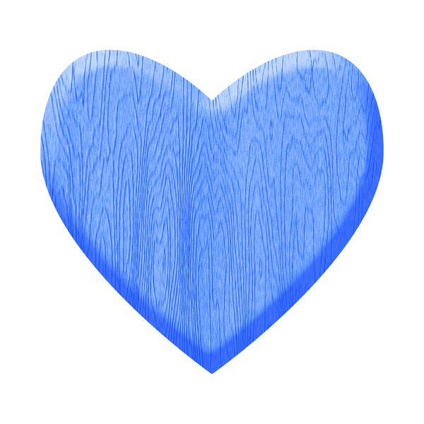 coração de madeira azul: 