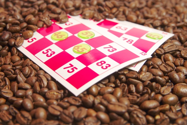 Bingo and coffee beans