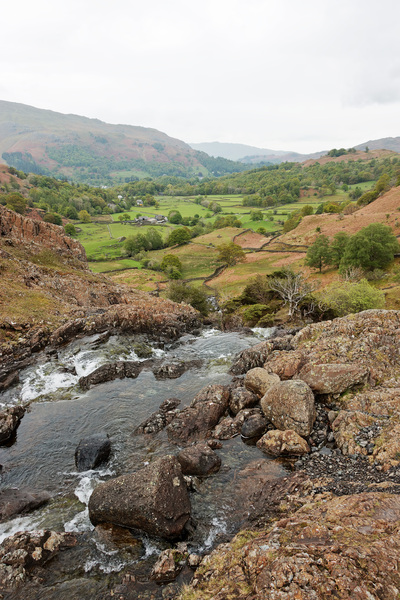 Mountain stream: A stream on a fellside in Cumbria, England.
