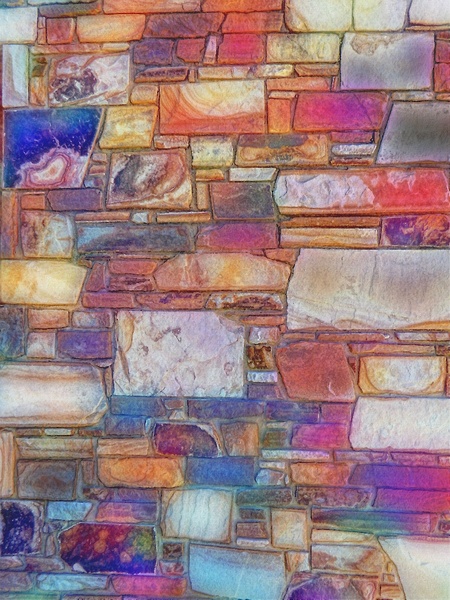 colored textured stone wall1bc