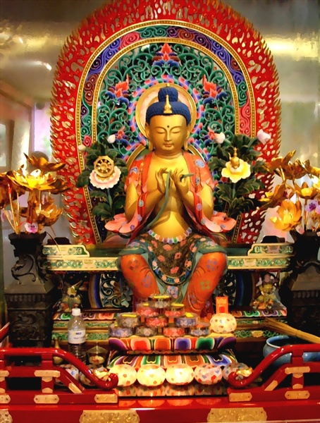colorful Buddha shrine1