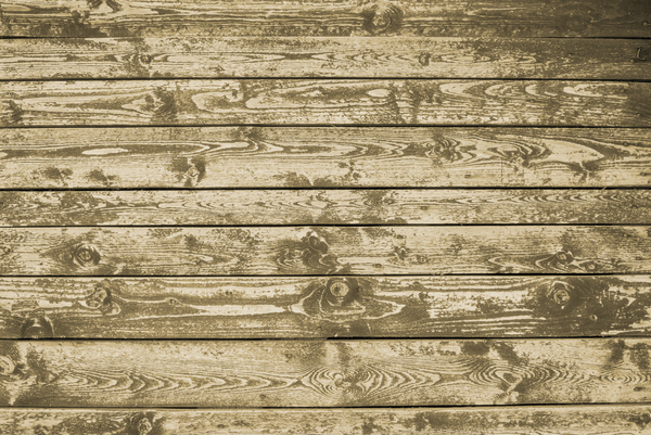 Wooden planks board - sepia