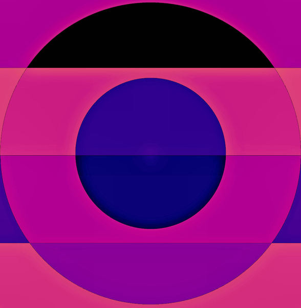 blue centred circle in square