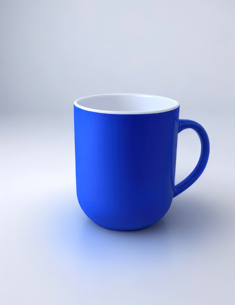 11 oz Blue mug mockup