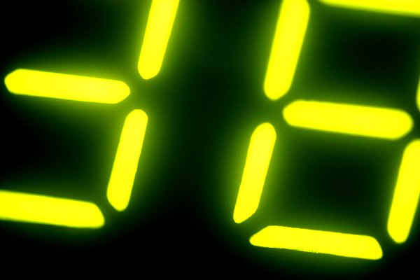 Digital Numbers: The digital clock on my microwave :)