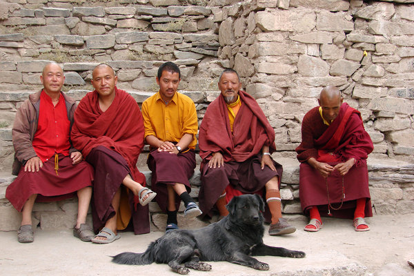 Buddhist Monks: Buddhist Monks at the Hemis Monastery, Ladakh.
