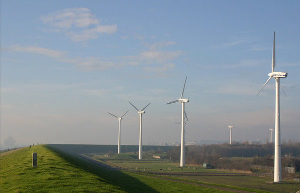 windmills in a row