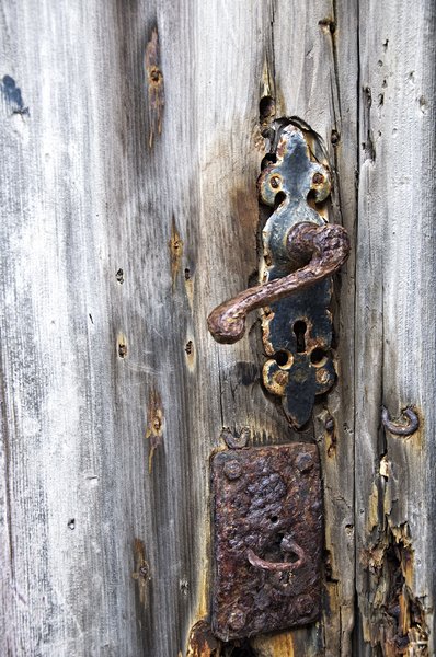 Rusty door handle