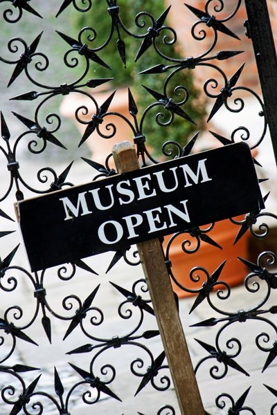 Museum Open Sign