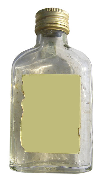 Lump vodka bottle