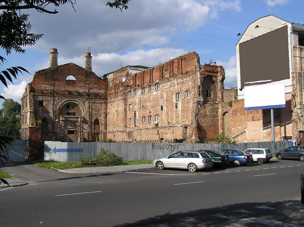 A ruin in the center of Warsaw