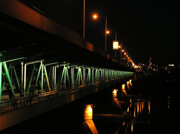 A bridge in the night