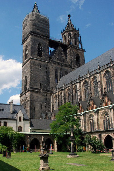 Gothic cathedral in Magdeburg 