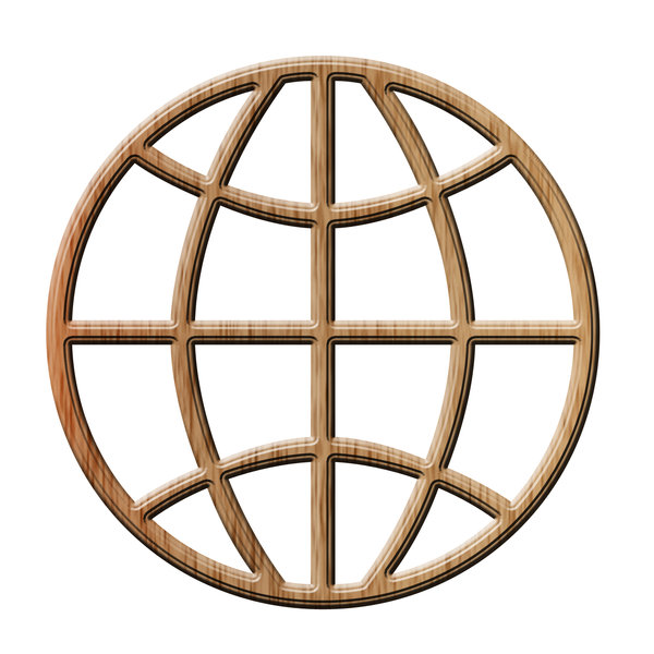 Globe symbol 5: Earth shape