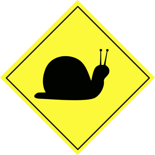 Snail traffic sign  9
