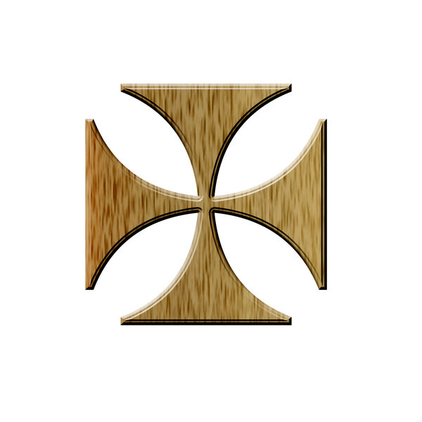Isosceles cross pictogram 1