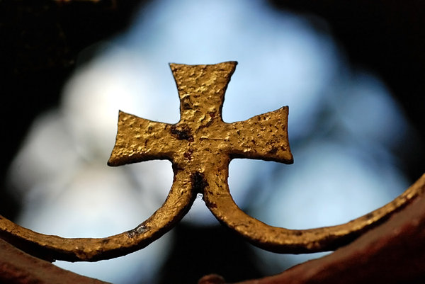 Old gilded cross