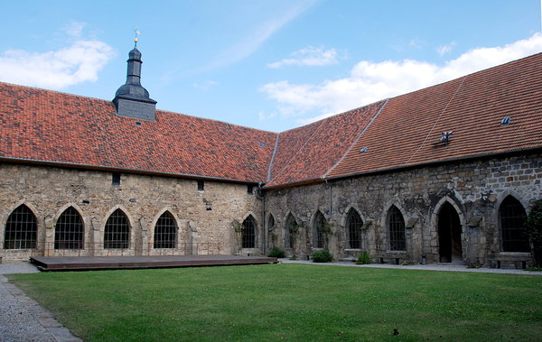 Courtyard of medieval monaster