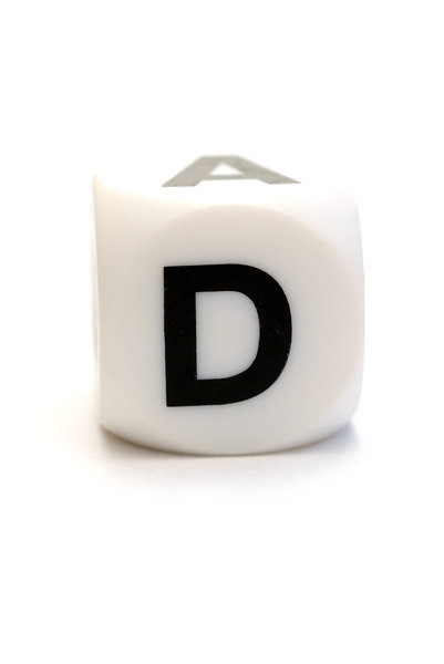 Character D on the cube