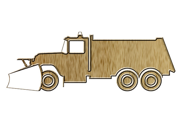 Snowplow truck pictogram 1