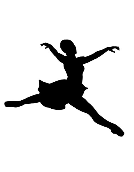 Ballet 1: Silhouette of dancing girl